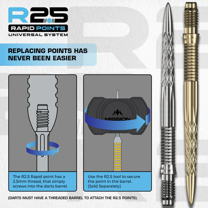 Mission R2.5 Rapid Dart Points - Changing Tool