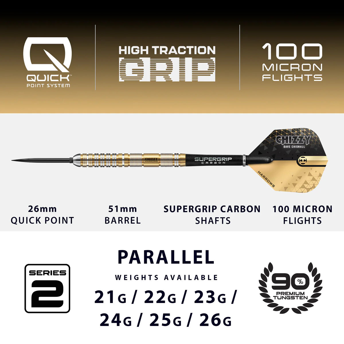 Harrows Dave Chisnall 'Chizzy' Series 2 Darts