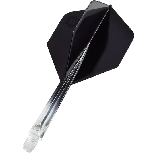 Unicorn Forge Plus - Two Tone Flights Clear & Black