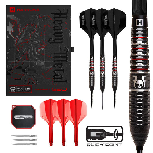 Harrows Ryan Searle Geo 90% Quick Point Darts