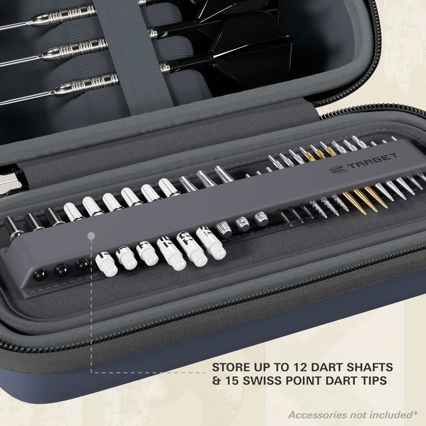 Target BOA Darts Case Navy/Grey
