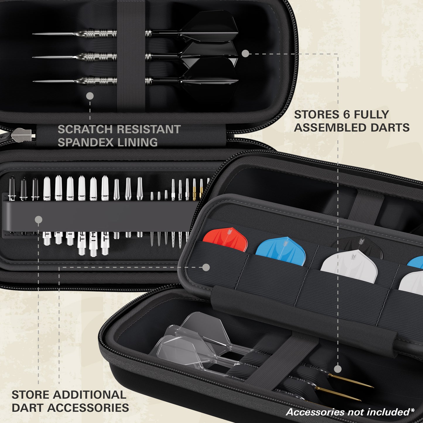 Target BOA Darts Case Black/Grey