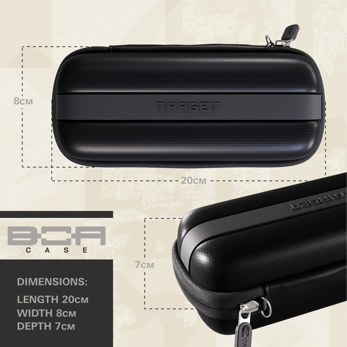 Target BOA Darts Case Black/Grey