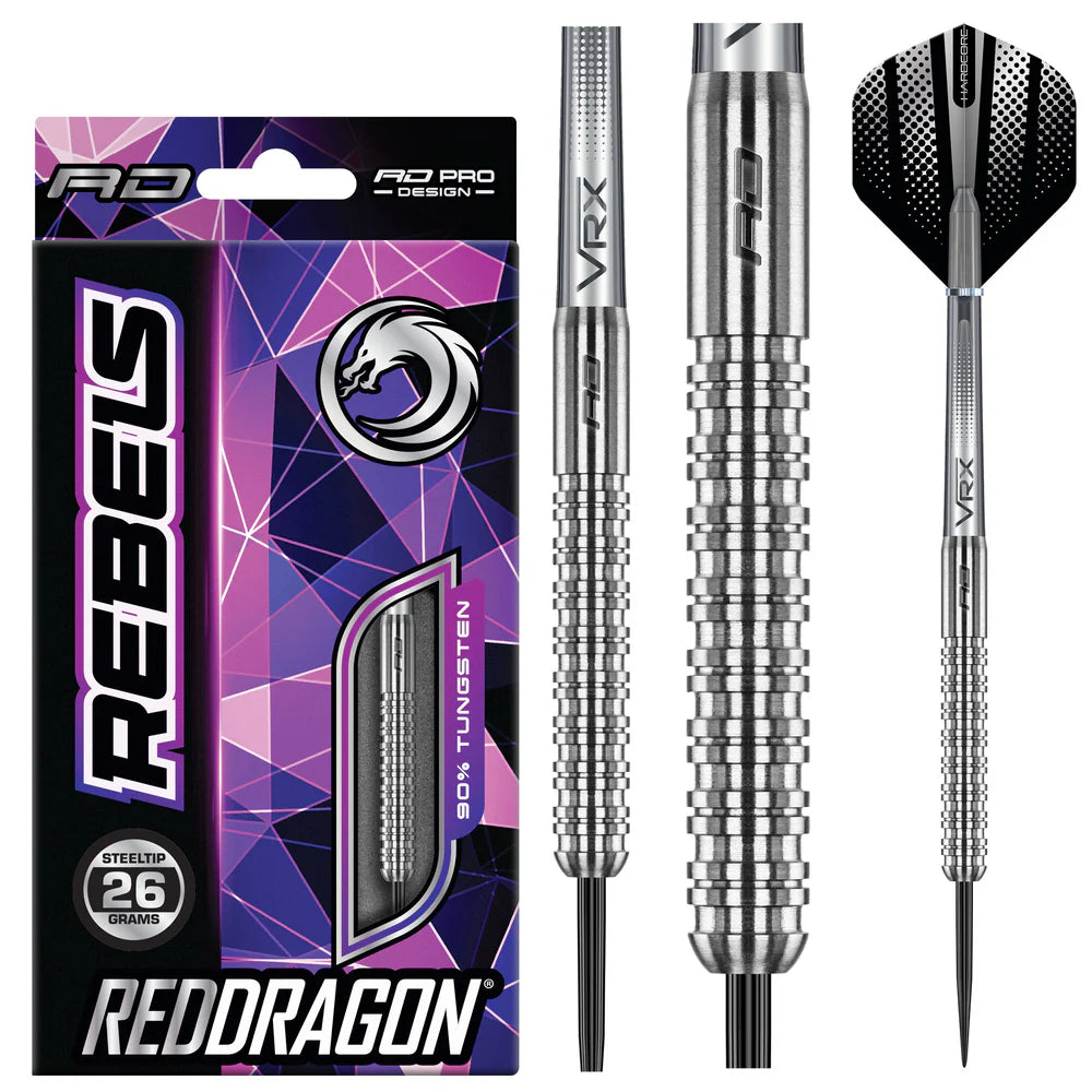 Red Dragon Rebel V1 90% Steel Tip Darts