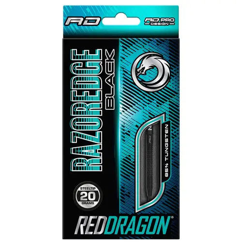 Red Dragon Razor Edge Black 85% Steel Tip Darts