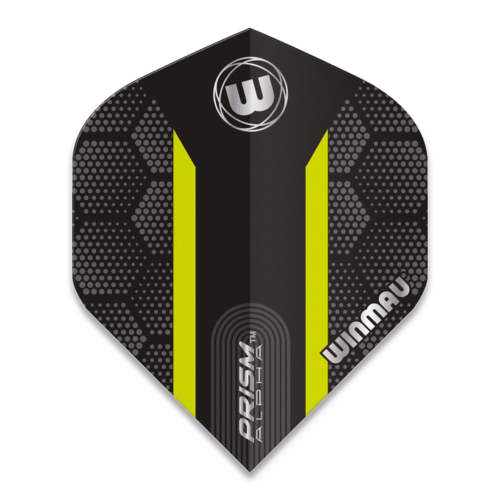 Winmau Prism Alpha Extra Thick Black & Green Stripe Darts Flights