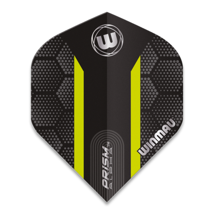 Winmau Prism Alpha Extra Thick Black & Green Stripe Darts Flights