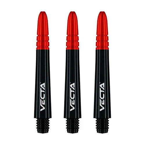 Winmau Vecta Black Red Darts Shafts