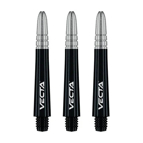 Winmau Vecta Black Silver Darts Shafts