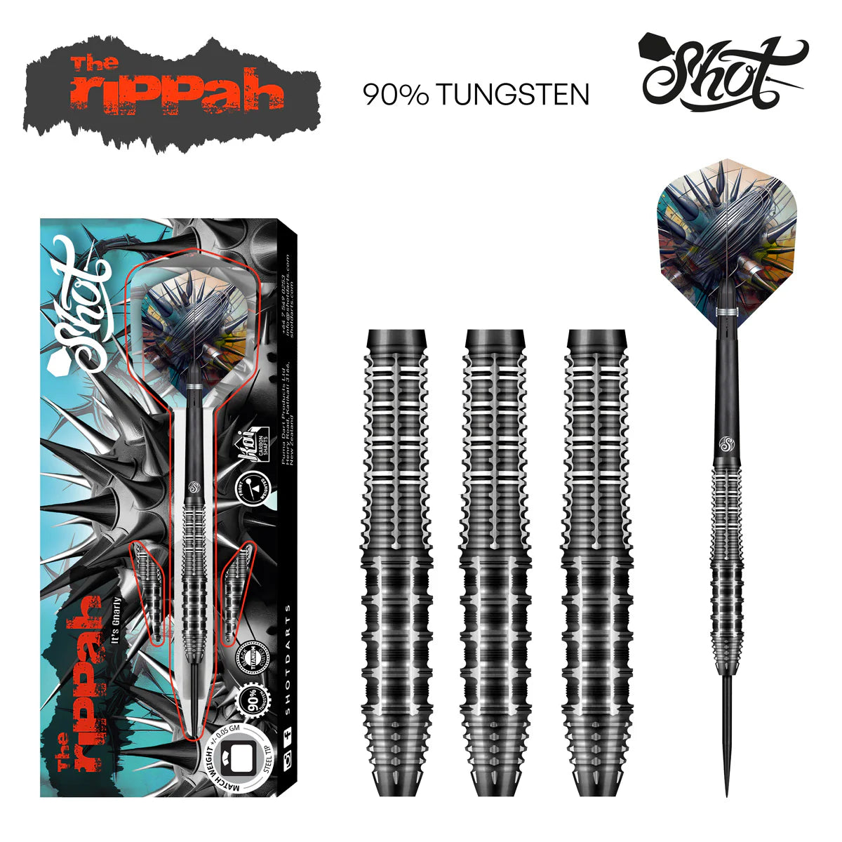 Shot Gnarly Rippah 90% Tungsten Darts