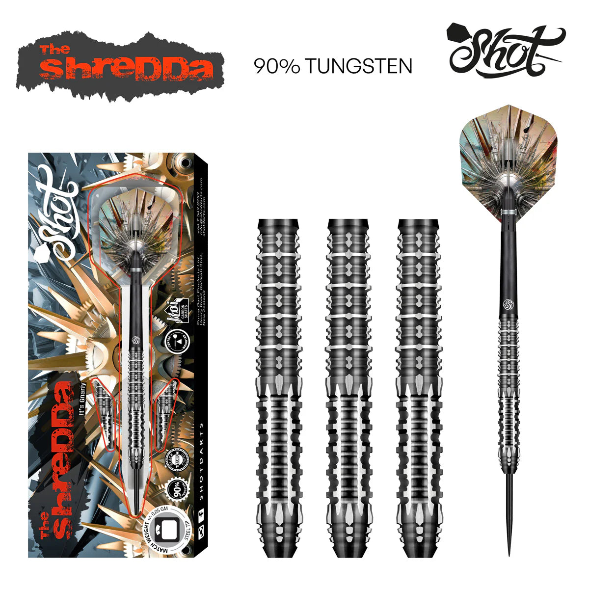 Shot Gnarly Shredda 90% Tungsten Darts