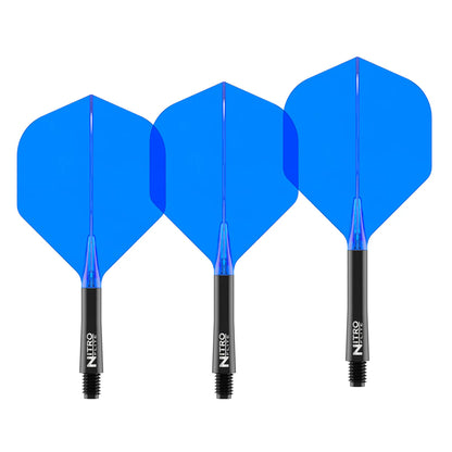 Red Dragon Nitro Flite - Integrated Flight and Shaft Black & Blue