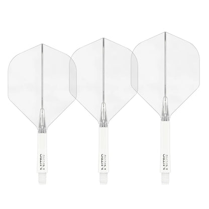 Red Dragon Nitro Flite - Integrated Flight and Shaft White & Clear