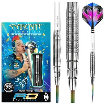 Red Dragon Peter Wright Snakebite PL15 90% Steel Tip Darts