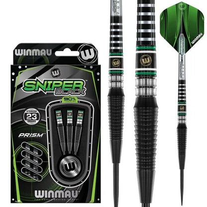 Winmau Sniper Black V2 90% Steel Tip Darts